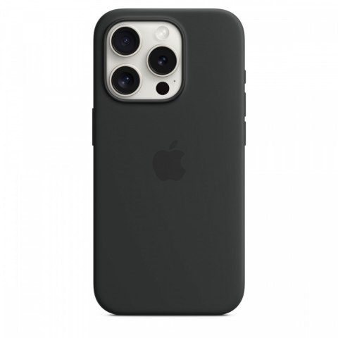 Etui silikonowe z MagSafe do iPhonea 15 Pro - czarne Etui silikonowe z MagSafe do iPhonea 15 Pro - czarne
