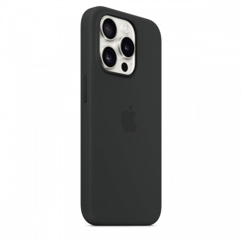 Etui silikonowe z MagSafe do iPhonea 15 Pro - czarne Etui silikonowe z MagSafe do iPhonea 15 Pro - czarne