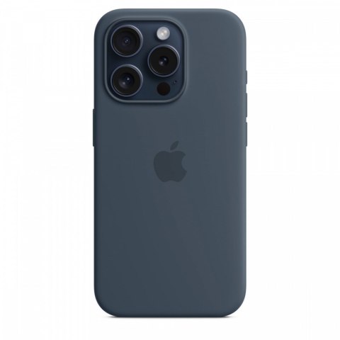 Etui silikonowe z MagSafe do iPhonea 15 Pro - sztormowy błękit Etui silikonowe z MagSafe do iPhonea 15 Pro - sztormowy błękit