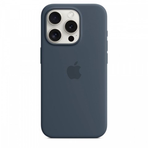 Etui silikonowe z MagSafe do iPhonea 15 Pro - sztormowy błękit Etui silikonowe z MagSafe do iPhonea 15 Pro - sztormowy błękit