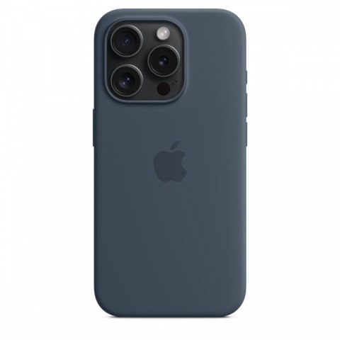 Etui silikonowe z MagSafe do iPhonea 15 Pro - sztormowy błękit Etui silikonowe z MagSafe do iPhonea 15 Pro - sztormowy błękit