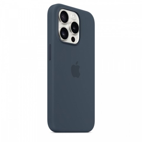Etui silikonowe z MagSafe do iPhonea 15 Pro - sztormowy błękit Etui silikonowe z MagSafe do iPhonea 15 Pro - sztormowy błękit