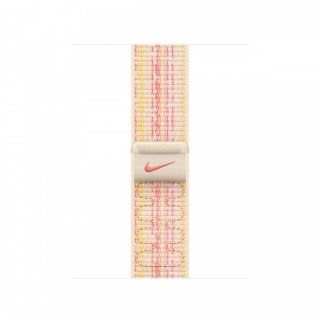 Opaska sportowa Nike w kolorze księżycowej poświaty/różowym do koperty 41 mm