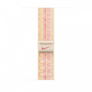 Opaska sportowa Nike w kolorze księżycowej poświaty/różowym do koperty 45 mm