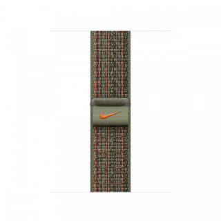 Opaska sportowa Nike w kolorze sekwoi/pomarańczowym do koperty 41 mm
