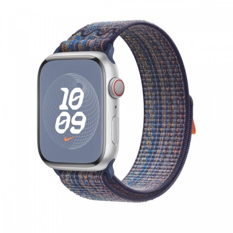 Opaska sportowa Nike w kolorze sportowego błękitu/pomarańczowym do koperty 45 mm