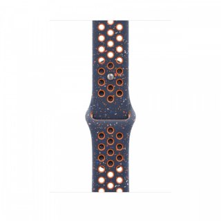 Pasek sportowy Nike w kolorze błękitnego płomienia do koperty 45 mm - M/L