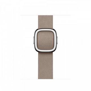 Pasek w kolorze beżu z klamrą nowoczesną do koperty 41 mm - rozmiar M