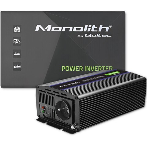 Przetwornica napięcia Monolith 2000 MS Wave | 12V na 230V | 1000/2000W | USB Przetwornica napięcia Monolith 2000 MS Wave | 12V na 230V | 1000/2000W | USB