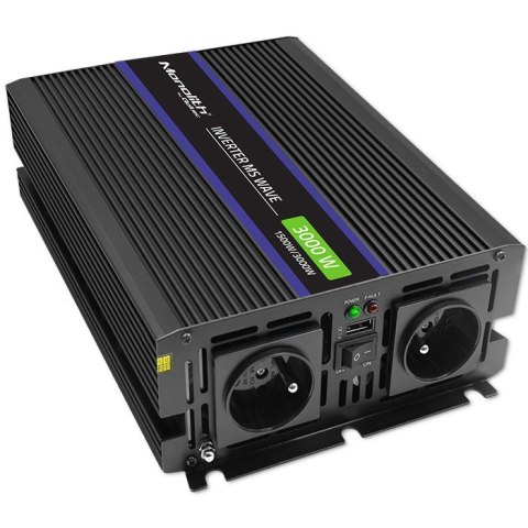 Przetwornica napięcia Monolith 3000 MS Wave | 12V na 230V | 1500/3000W | USB Przetwornica napięcia Monolith 3000 MS Wave | 12V na 230V | 1500/3000W | USB