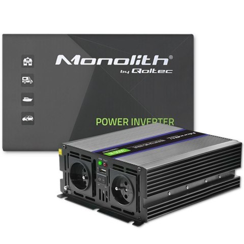 Przetwornica napięcia Monolith 3000 MS Wave | 12V na 230V | 1500/3000W | USB Przetwornica napięcia Monolith 3000 MS Wave | 12V na 230V | 1500/3000W | USB