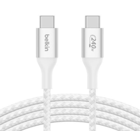 Kabel BoostCharge USB-C/USB-C 240W 2m biały Kabel BoostCharge USB-C/USB-C 240W 2m biały
