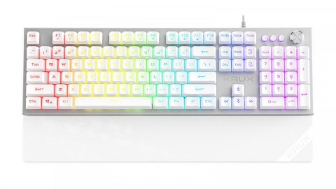 Klawiatura Frost RGB srebrno-biała Klawiatura Frost RGB srebrno-biała