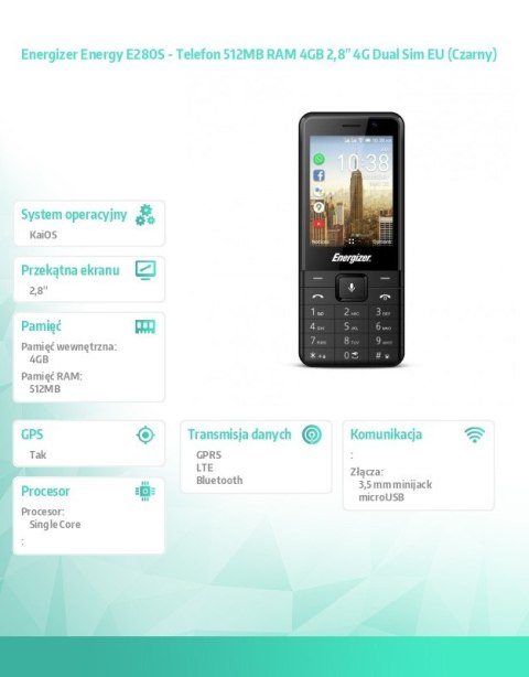 Telefon Energy E280S 512MB RAM 4GB Dual Sim Telefon Energy E280S 512MB RAM 4GB Dual Sim
