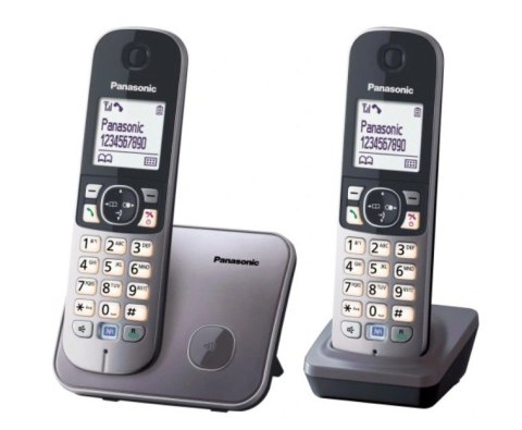 Telefon bezprzewodowy KX-TG6812 dect szary Telefon bezprzewodowy KX-TG6812 dect szary