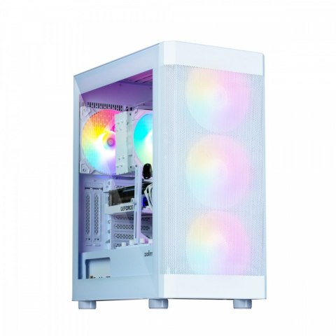 Obudowa I4 TG ATX Mid Tower 4 fans RGB Biała Obudowa I4 TG ATX Mid Tower 4 fans RGB Biała