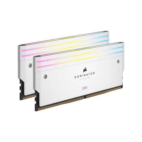 Pamięć DDR5 Dominator Titanium RGB 64GB/6600(2*32GB) CL32 Intel XMP biała Pamięć DDR5 Dominator Titanium RGB 64GB/6600(2*32GB) CL32 Intel XMP biała