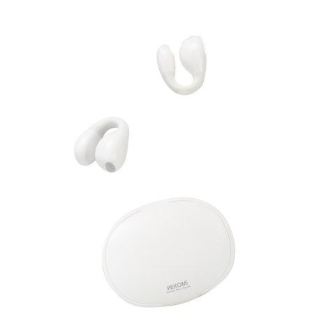 Słuchawki bezprzewodowe VA12 Clip-On - Bluetooth V5.2 TWS z etui ładującym Białe Słuchawki bezprzewodowe VA12 Clip-On - Bluetooth V5.2 TWS z etui ładującym Białe
