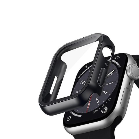 Etui ze szkłem Hybrid Watch Case Apple Watch 45mm Czarne Etui ze szkłem Hybrid Watch Case Apple Watch 45mm Czarne