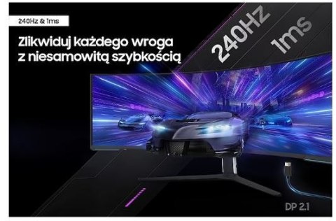 Samsung Monitor 57 cali G95NC VA 7680x2160 DUHD 32:9 3xHDMI 1xDP 2xUSB 3.0 KVM 1ms 240Hz HAS Gaming zakrzywiony 3Yd2d Samsung Monitor 57 cali G95NC VA 7680x2160 DUHD 32:9 3xHDMI 1xDP 2xUSB 3.0 KVM 1ms 240Hz HAS Gaming zakrzywiony 3Yd2d