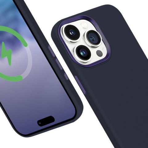 Etui Color Cover LUX Magnetic iPhone 15 Pro MagSafe Granatowe Etui Color Cover LUX Magnetic iPhone 15 Pro MagSafe Granatowe