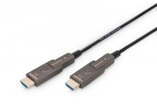 Kabel hybrydowy AOC HDMI 2.0 Premium High Speed Ethernet 4K60Hz UHD HDMI D/A HDMI D/A M/M z odłączanym wtykiem, 15m, Czarny