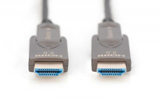 Kabel hybrydowy AOC HDMI 2.0 Premium High Speed Ethernet 4K60Hz UHD HDMI D/A HDMI D/A M/M z odłączanym wtykiem, 30m, Czarny