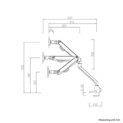 Uchwyt biurkowy FPMA-D750DBLACK2 na 2 ekrany 10-32 cali 75x75-100x100 2-8kg h:20-51cm PIVOT 180 stopni Uchwyt biurkowy FPMA-D750DBLACK2 na 2 ekrany 10-32 cali 75x75-100x100 2-8kg h:20-51cm PIVOT 180 stopni
