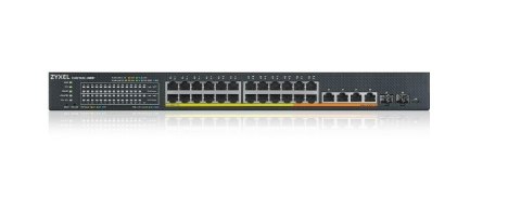 Przełącznik XMG1930-30HP, 24-port 2.5GbE Smart Managed Layer 2 PoE 700W 22xPoE+/8xPoE++ Switch with 4 10GbE and 2 Przełącznik XMG1930-30HP, 24-port 2.5GbE Smart Managed Layer 2 PoE 700W 22xPoE+/8xPoE++ Switch with 4 10GbE and 2
