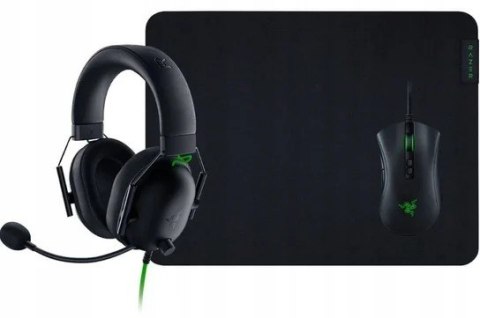 Zestaw Gamingowy Battle Bundle (Mysz DeathAdder V2 + Słuchawki Blackshark V2 X + Podkładka pod mysz Gigantus V2 M) Zestaw Gamingowy Battle Bundle (Mysz DeathAdder V2 + Słuchawki Blackshark V2 X + Podkładka pod mysz Gigantus V2 M)