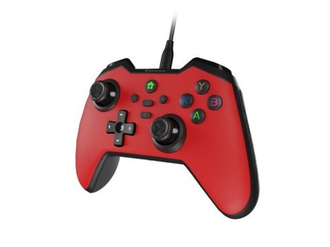 Gamepad Genesis Mangan 300 przewodowy do PC/Switch/Mobile Czerwony