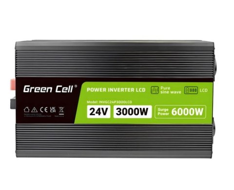 Przetwornica LCD 24V 3000W/6000W Czysty sinus z wywietlaczem Przetwornica LCD 24V 3000W/6000W Czysty sinus z wywietlaczem