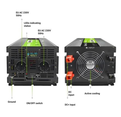 Przetwornica LCD 48V 5000W/10000W Czysty sinus z wywietlaczem