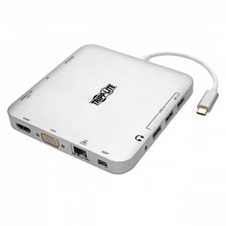 Stacja dokująca USB-C, podwójny wyświetlacz 4K HDMI/mDP, VGA, USB 3.2 Gen 1, koncentrator USB-A/C, GbE, ładowanie PD 60 W U442-D
