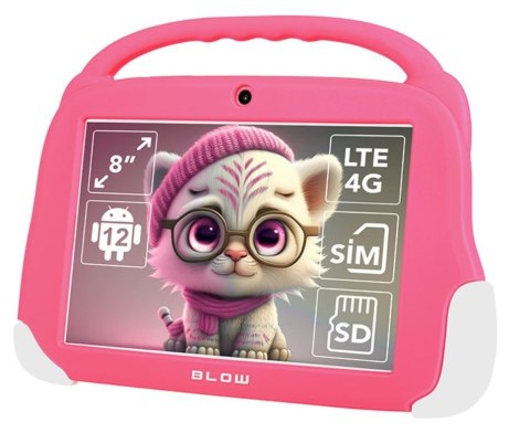 Tablet KidsTAB8 4G 4/64GB Różowe etui Tablet KidsTAB8 4G 4/64GB Różowe etui