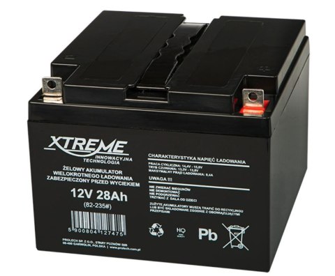 Akumulator żelowy 12V 28Ah XTREME Akumulator żelowy 12V 28Ah XTREME