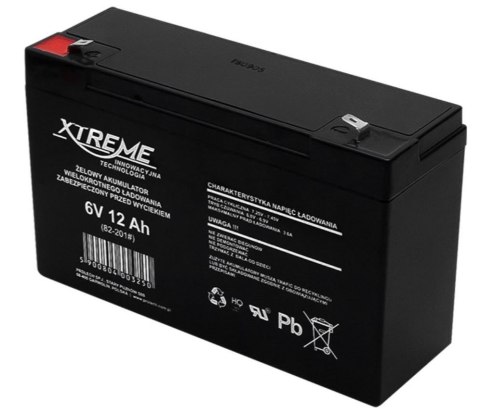 Akumulator żelowy 6V 12Ah XTREME Akumulator żelowy 6V 12Ah XTREME