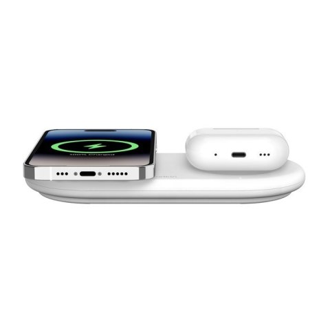 Ładowarka podwójna BoostCharge Pro Qi2 15W biała Ładowarka podwójna BoostCharge Pro Qi2 15W biała