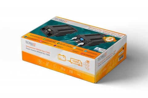 Falownik inwerter mocy 3000W DC 12V/AC 230V TE23 Falownik inwerter mocy 3000W DC 12V/AC 230V TE23