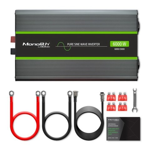 Przetwornica napięcia Monolith | 3000W | 6000W | 24V na 230V | Czysty Sinus | LCD Przetwornica napięcia Monolith | 3000W | 6000W | 24V na 230V | Czysty Sinus | LCD