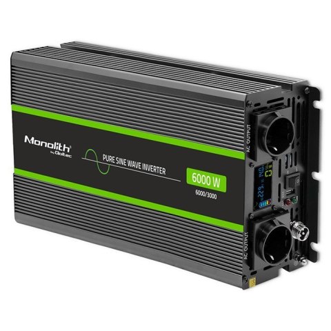 Przetwornica napięcia Monolith | 3000W | 6000W | 24V na 230V | Czysty Sinus | LCD Przetwornica napięcia Monolith | 3000W | 6000W | 24V na 230V | Czysty Sinus | LCD