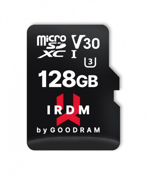 Karta microSD IRDM 128GB UHSI U3 adapter