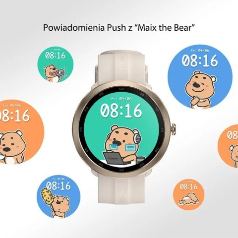 Smartwatch GPS Watch R WT2001 Android iOS Złoty Smartwatch GPS Watch R WT2001 Android iOS Złoty