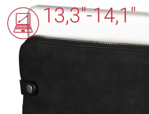 Etui do laptopa classy 13,3-14,1 Czarne Etui do laptopa classy 13,3-14,1 Czarne