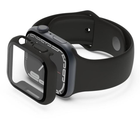 Szybka ochronna ScreenForce TemperedCurve Apple Watch 4-9 czarna Szybka ochronna ScreenForce TemperedCurve Apple Watch 4-9 czarna