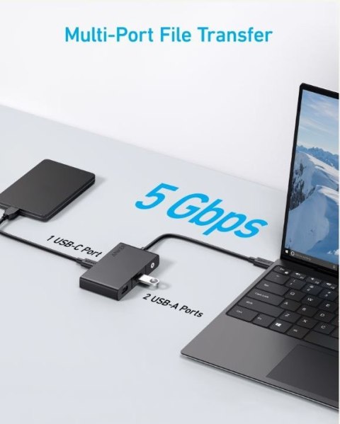 Hub 332 USB-C 5w1 4K HDMI Single Display czarny Hub 332 USB-C 5w1 4K HDMI Single Display czarny