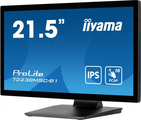 Monitor 22 cale T2238MSC-B1 IPS,FHD,DP,HDMI,2x2W,2xUSB,600(cd/m2), 10pkt.7H,IP1X(FRONT),PION/POZIOM
