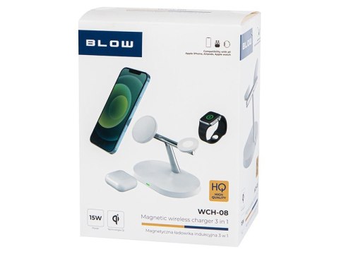 Ładowarka sieciowa indukcyjna 15W WCH-08 do Iphone Apple Watch Ładowarka sieciowa indukcyjna 15W WCH-08 do Iphone Apple Watch