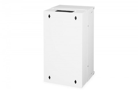 Szafa sieciowa wisząca 10 cali 12U, SOHO PRO 595 x 315 x 300 mm, nośność 60kg, drzwi szyba, niezłożona, Szara