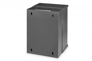 Szafa sieciowa wisząca 10 cali 9U, SOHO PRO 457 x 316 x 298 mm, nośność 60kg, drzwi szyba, niezłożona, Czarna